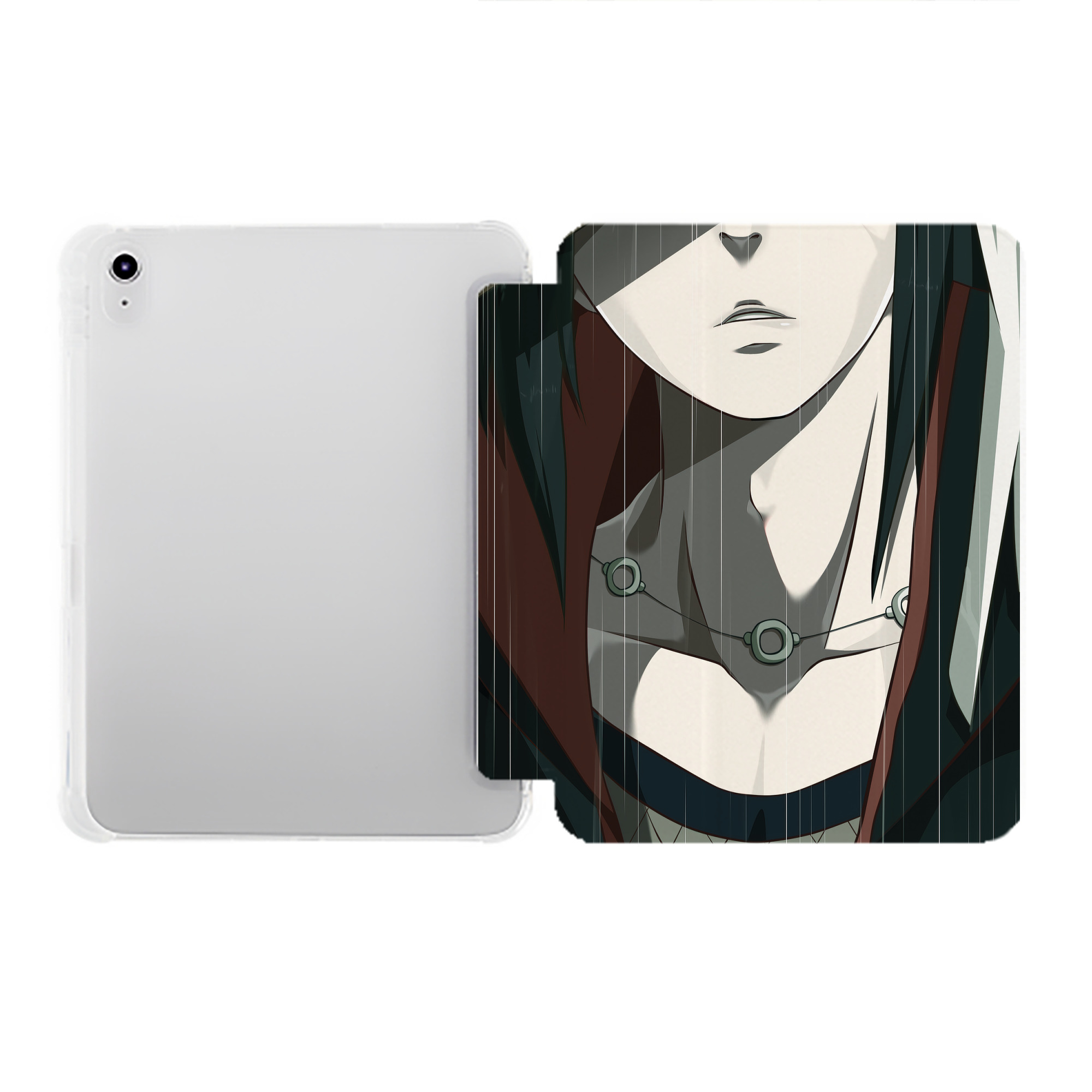 （画像用） NARUTO -ナルト- NARUTO -ナルト- 疾風伝 IPad ケース ペン収納付き 三つ折りスタンド PUレザー×シリコン 対応機種9.5/10.5/10.9インチ